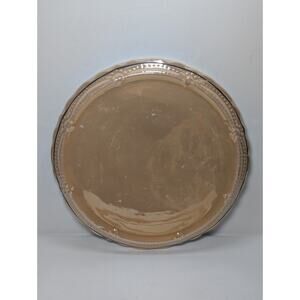 Eschenbach Germany Porcelain Plate Scalloped Edge Ivory Beige 10in Vintage